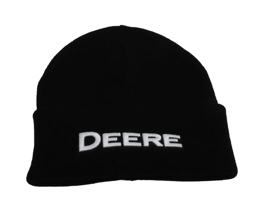 John Deere Men's Black Cuffed Knit Beanie - LP88259