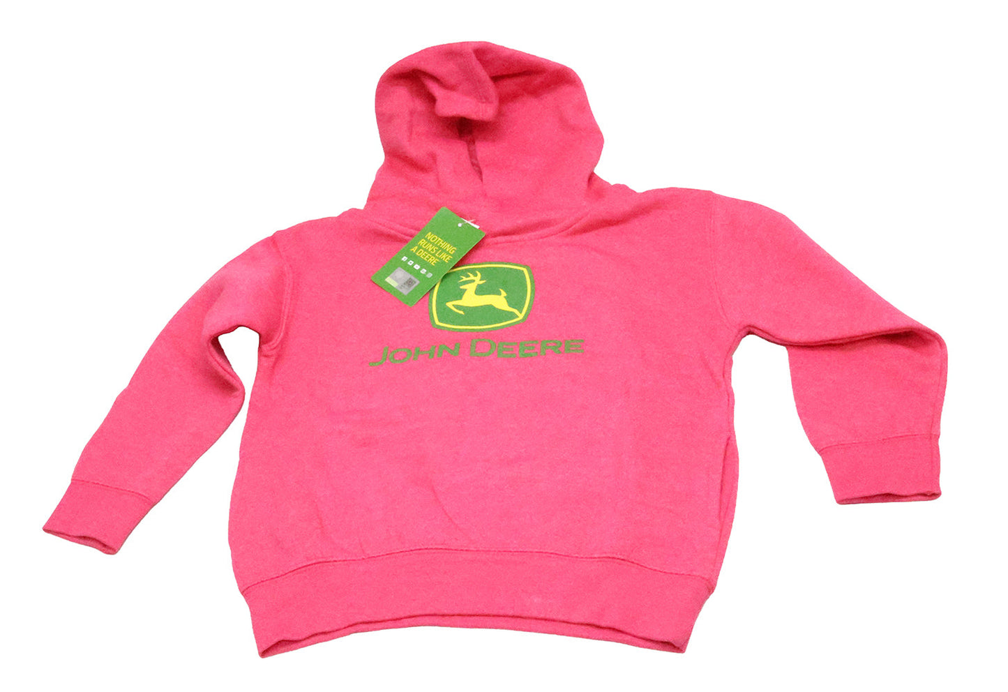 John Deere (SIZE 4T) Toddler Hot Pink Trademark Hoodie - LP88669