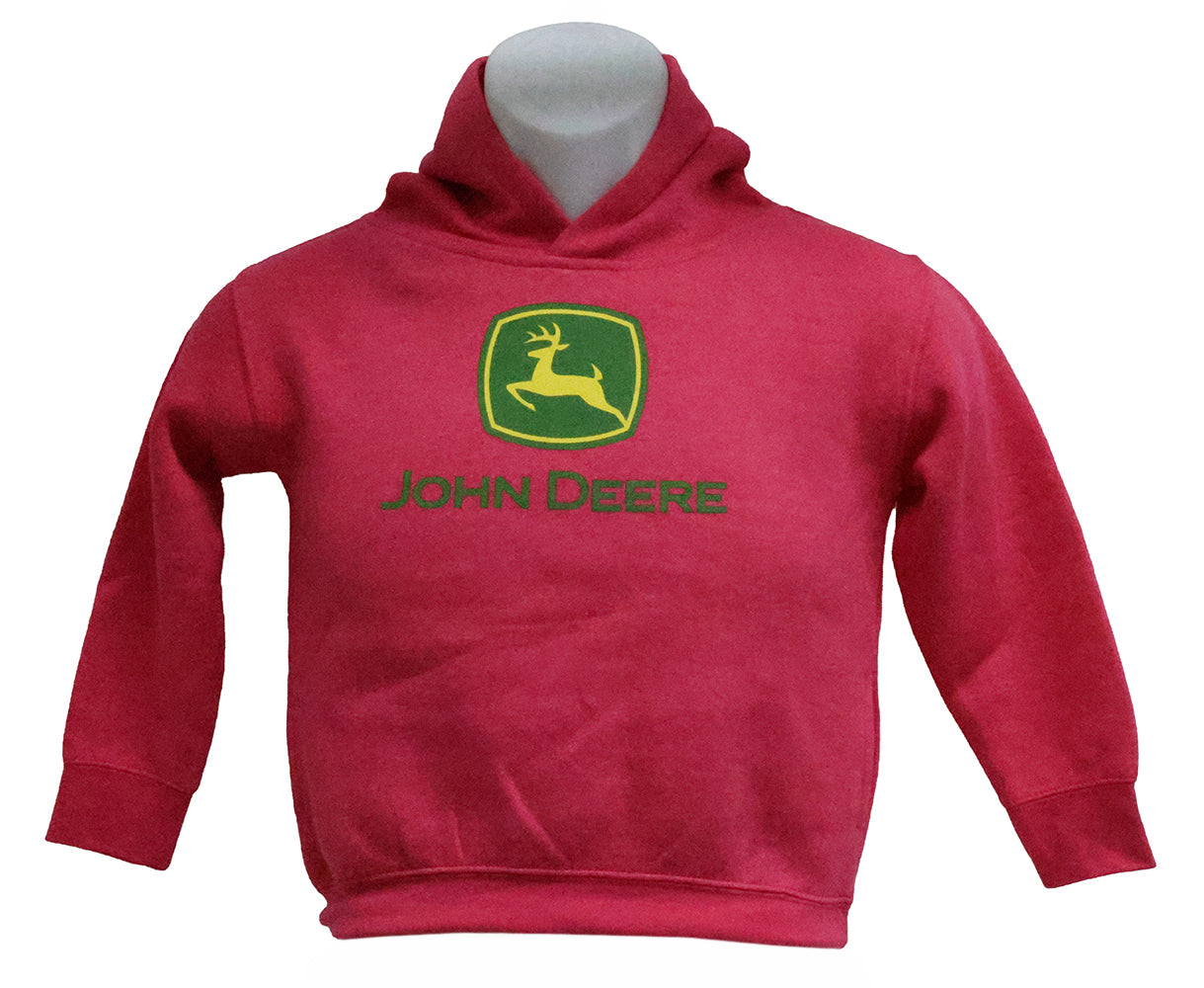 John Deere (SIZE 5/6T) Toddler Hot Pink Trademark Hoodie - LP88671