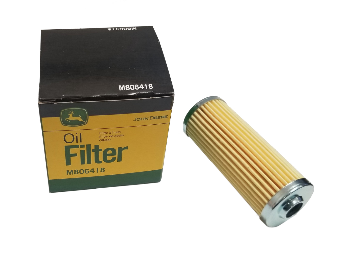 John Deere Original Equipment Fuel and Oil Filter M806418/MIU804763 Kit - M80...
