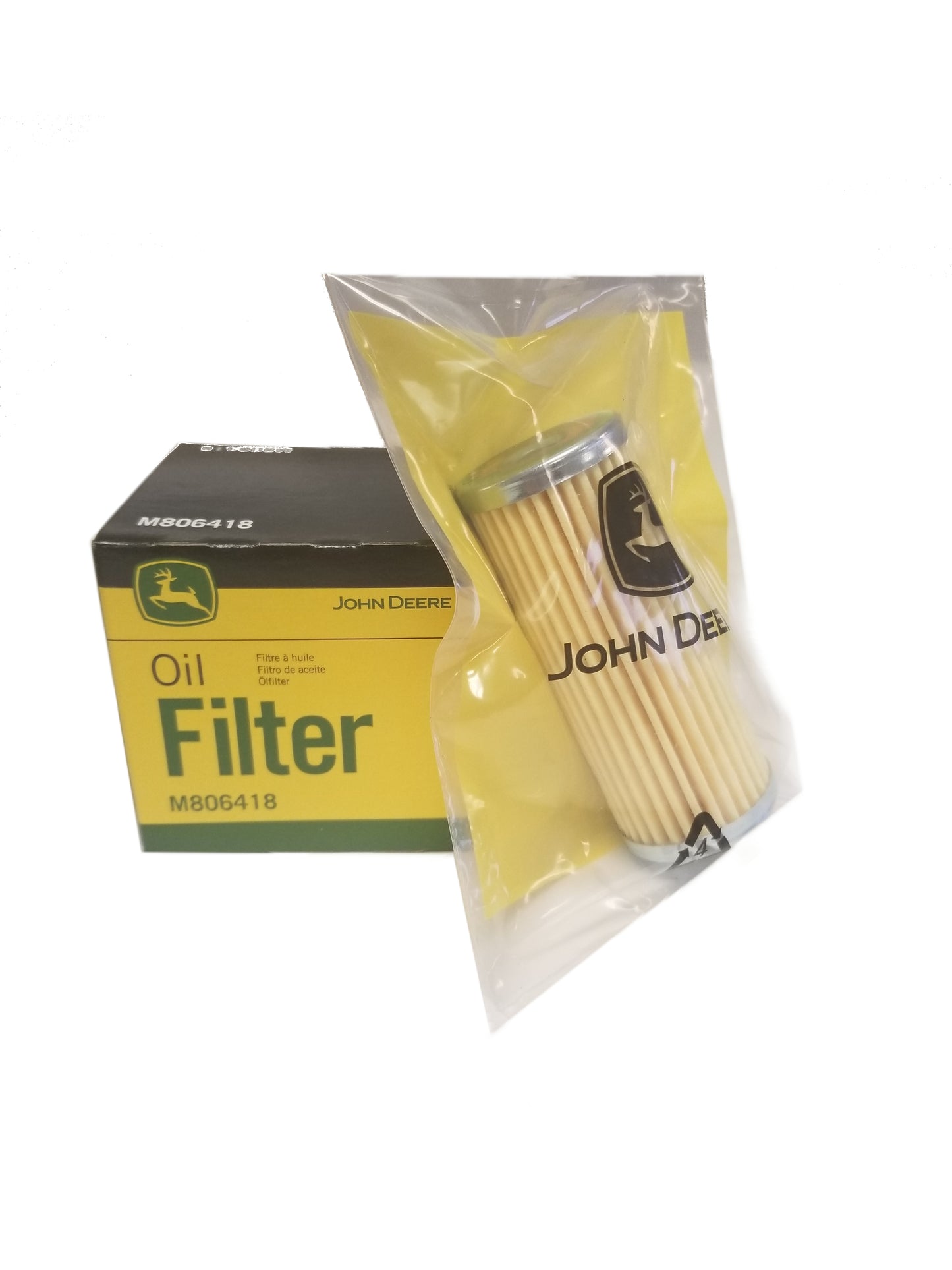 John Deere Original Equipment Fuel and Oil Filter M806418/MIU804763 Kit - M80...