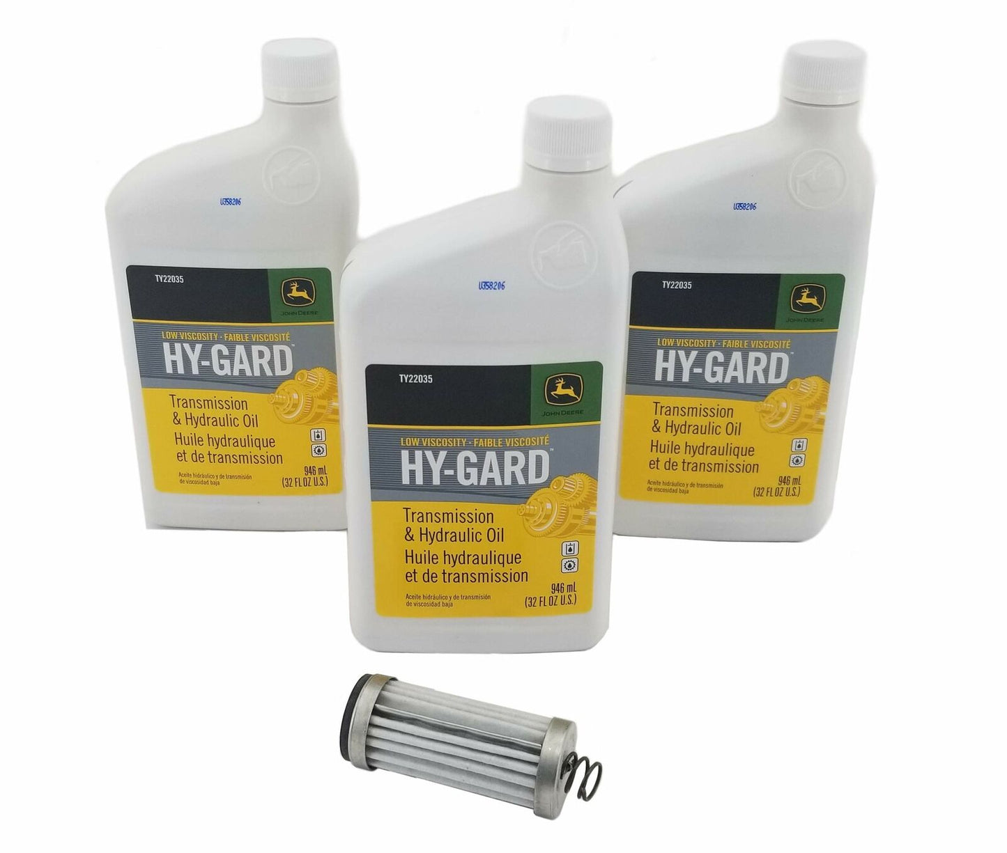 John Deere X310/X360/X370/X390/X394 Transmission Filter/Oil Kit - MIU800986A