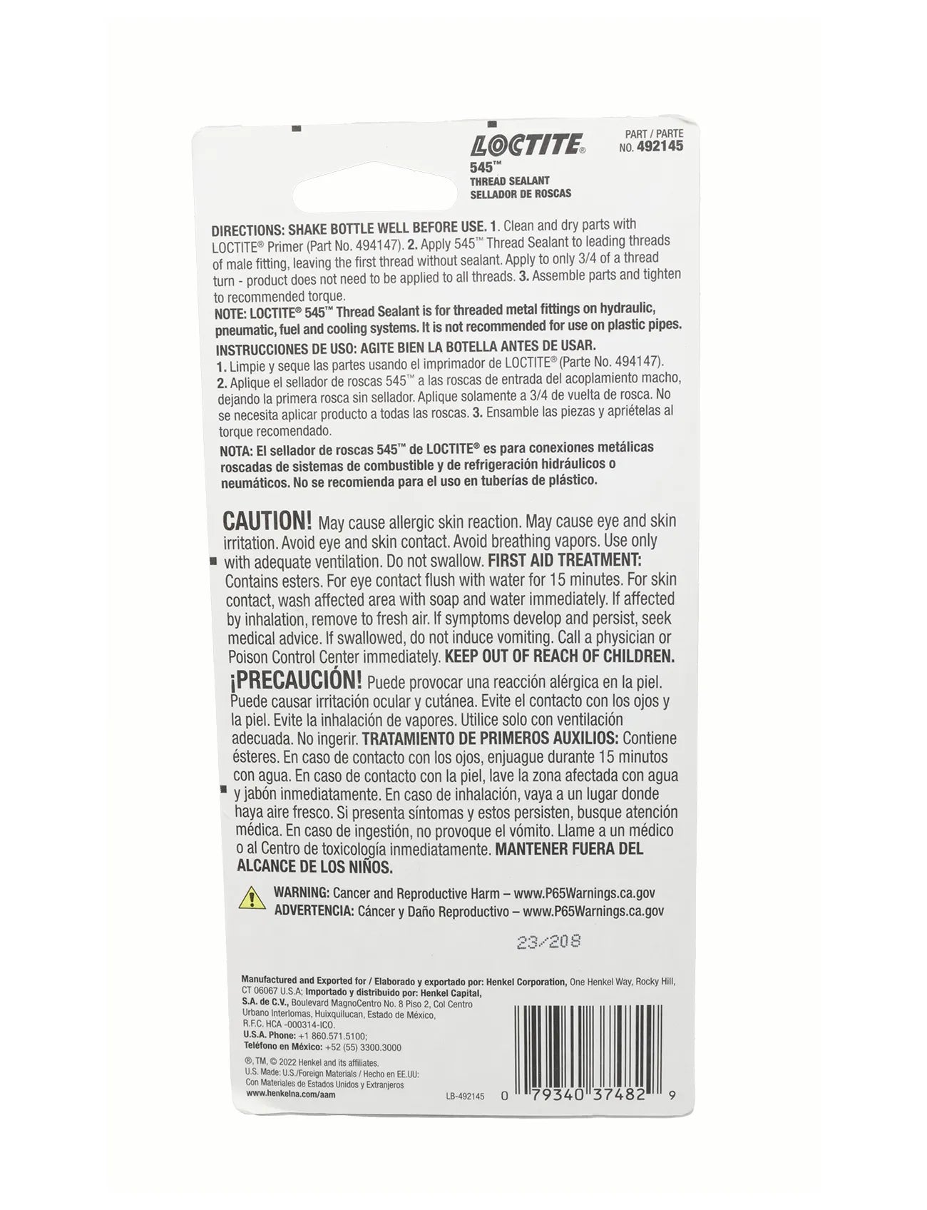 John Deere Original Equipment Loctite® 545 Thread Sealant - PM37482