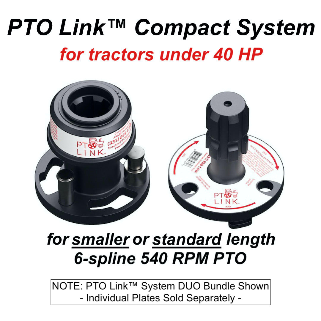 Compact Quick-Connect System - Tractor (Female) Coupler, for Sub-Compact & Compact, Category 1 Tractors & Category 1 Implements ONLY (w/max Rating up to 70 HP)