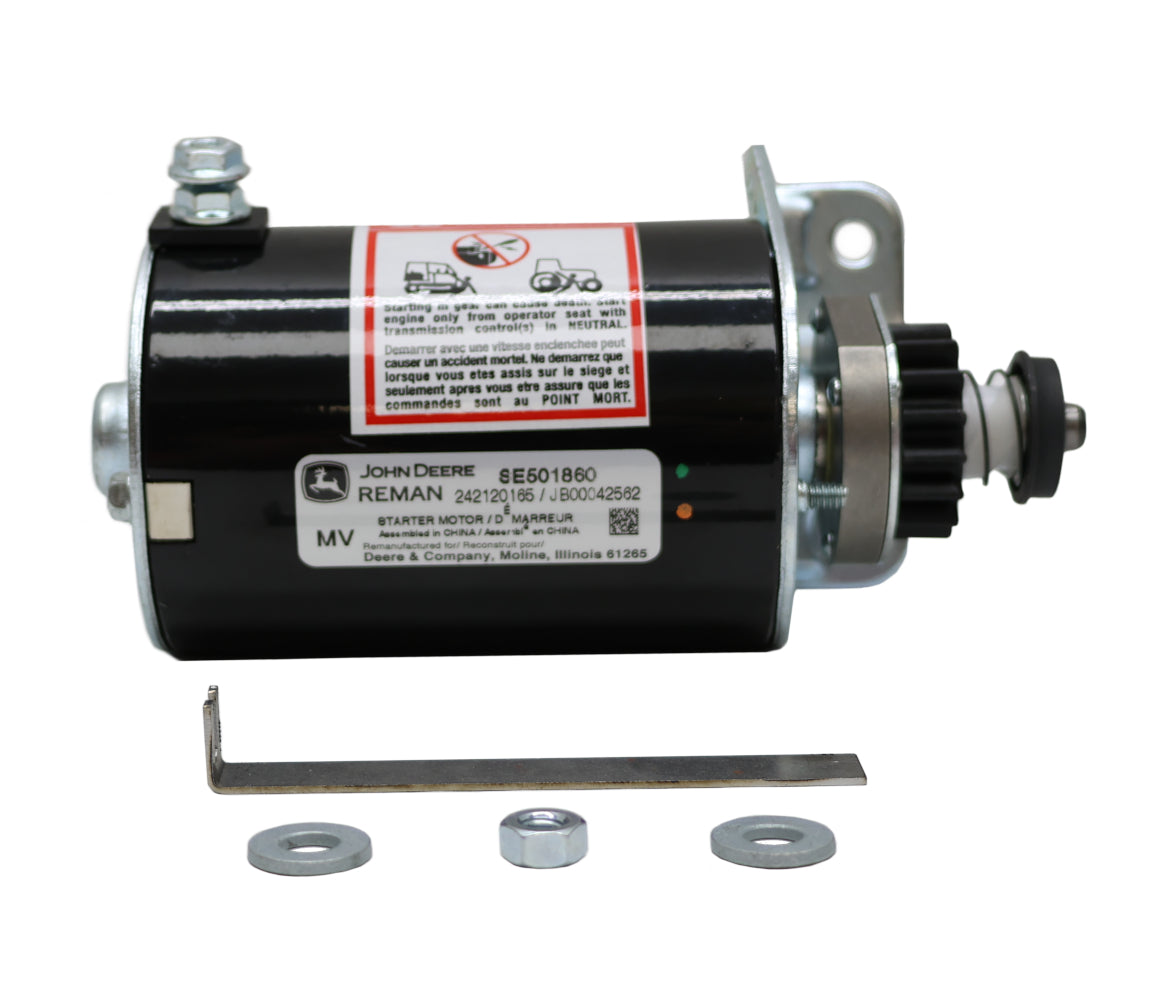 John Deere Original Equipment REMAN Starter Motor - SE501860
