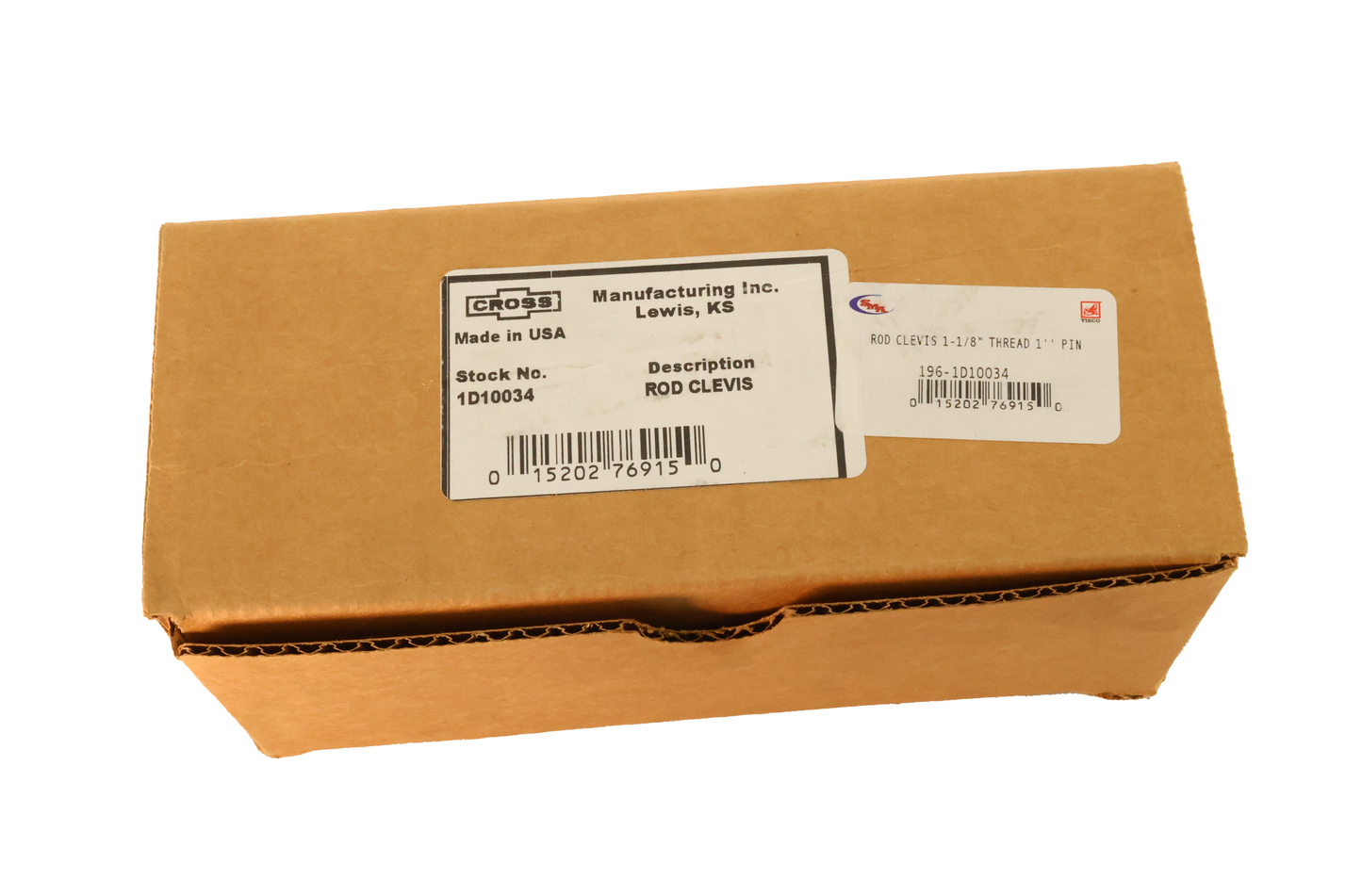 SMA Products Rod Clevis 1-1/8" Thread 1" Pin - 196-1D10034