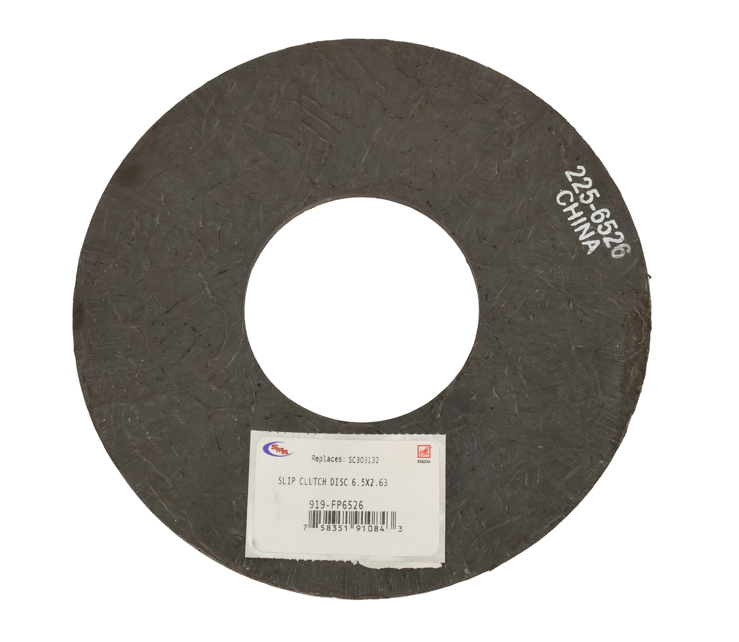 SMA Products Friction Slip Clutch Disc 6.50" OD X 2.63 ID - 919-FP6526