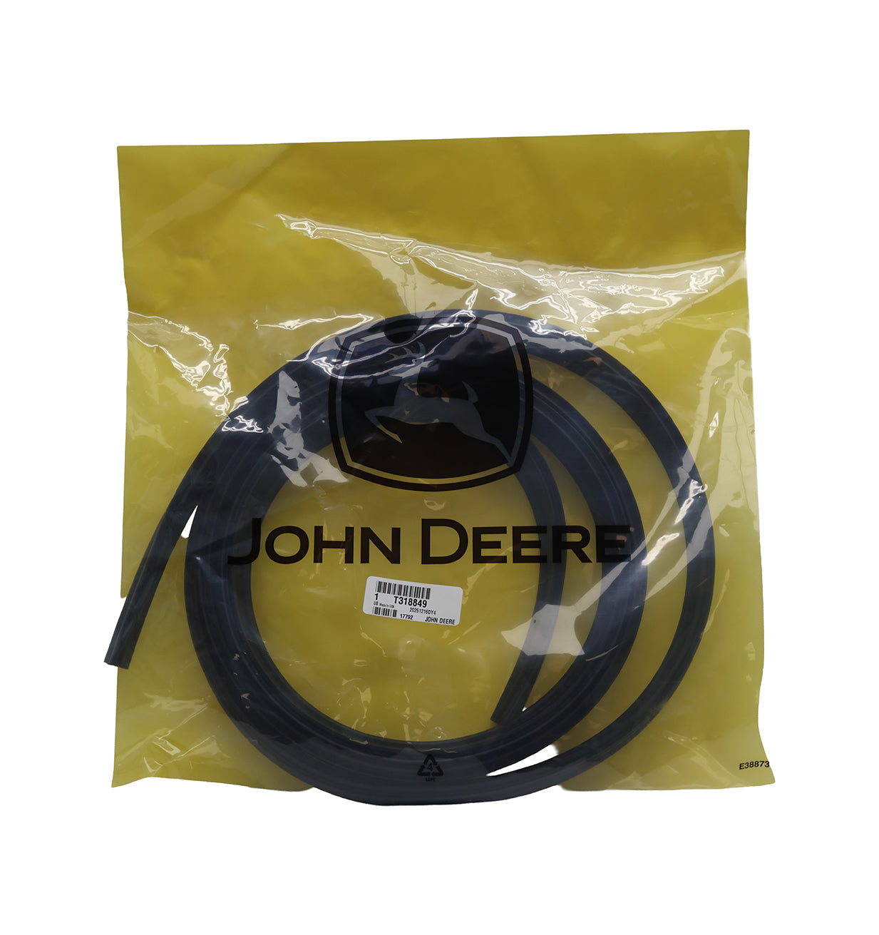John Deere Original Equipment Door Seal - T318849