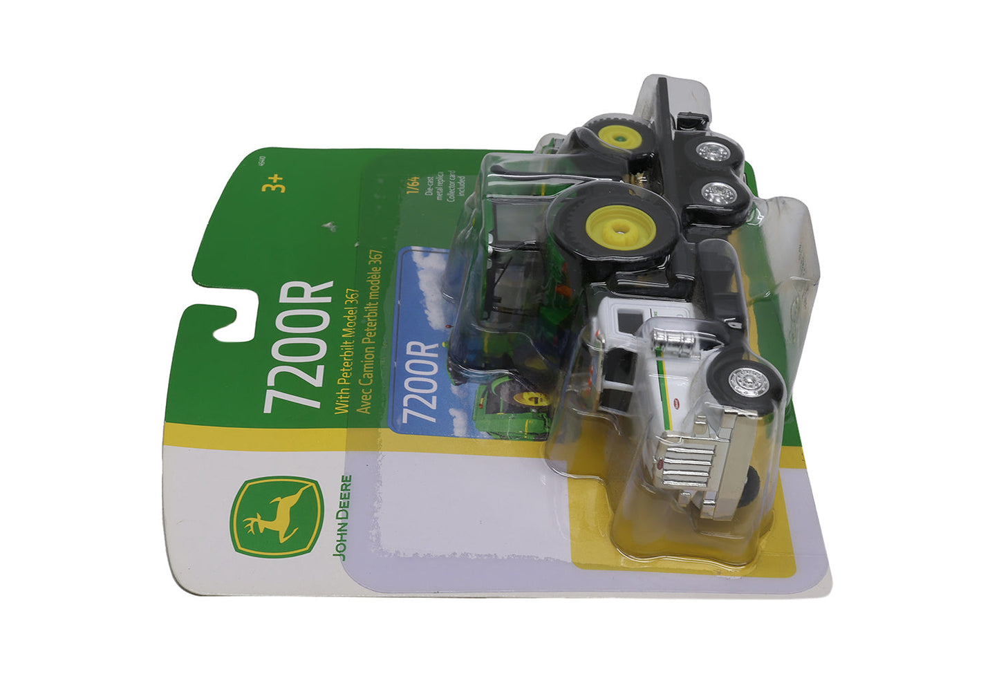 1/64 John Deere 7200R Tractor with Peterbilt Model 367 Toy - TBE45410