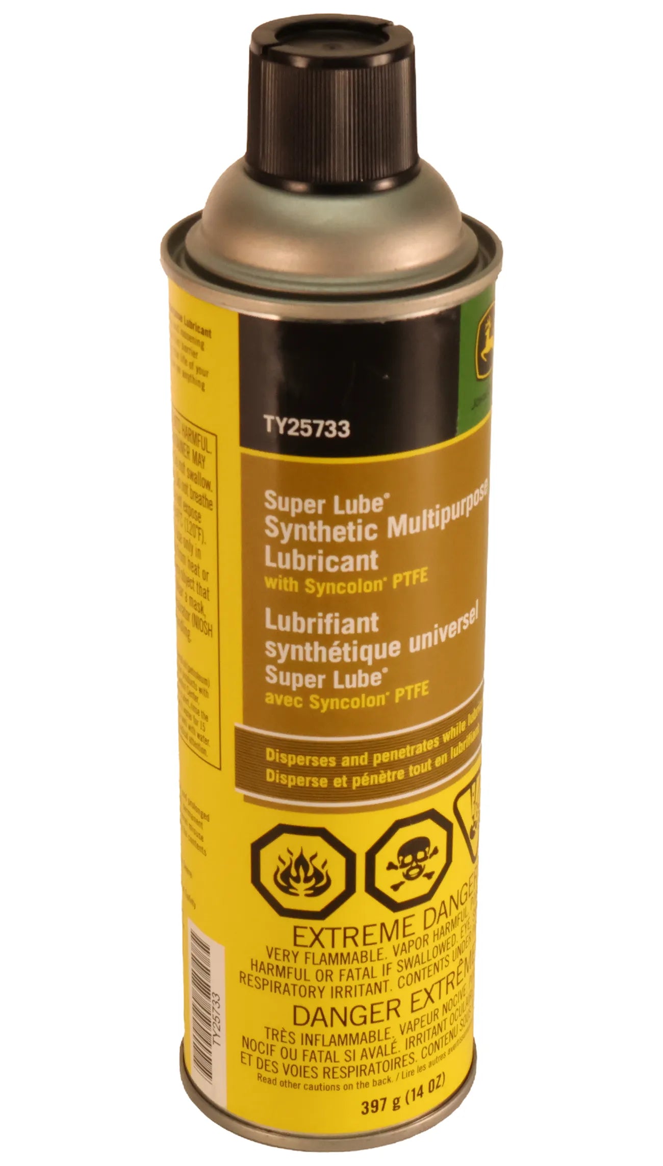 John Deere Original Equipment Super Lube™ Multi-Purpose Synthetic Lubricant with Syncolon™ PTFE, 397 gram (14 Oz) - TY25733