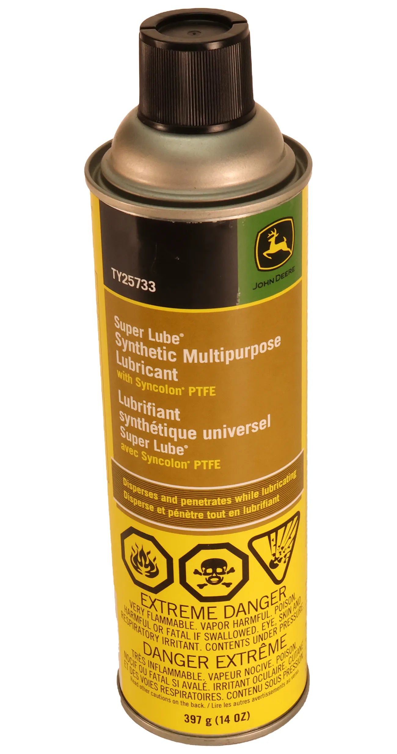 John Deere Original Equipment Super Lube™ Multi-Purpose Synthetic Lubricant with Syncolon™ PTFE, 397 gram (14 Oz) - TY25733