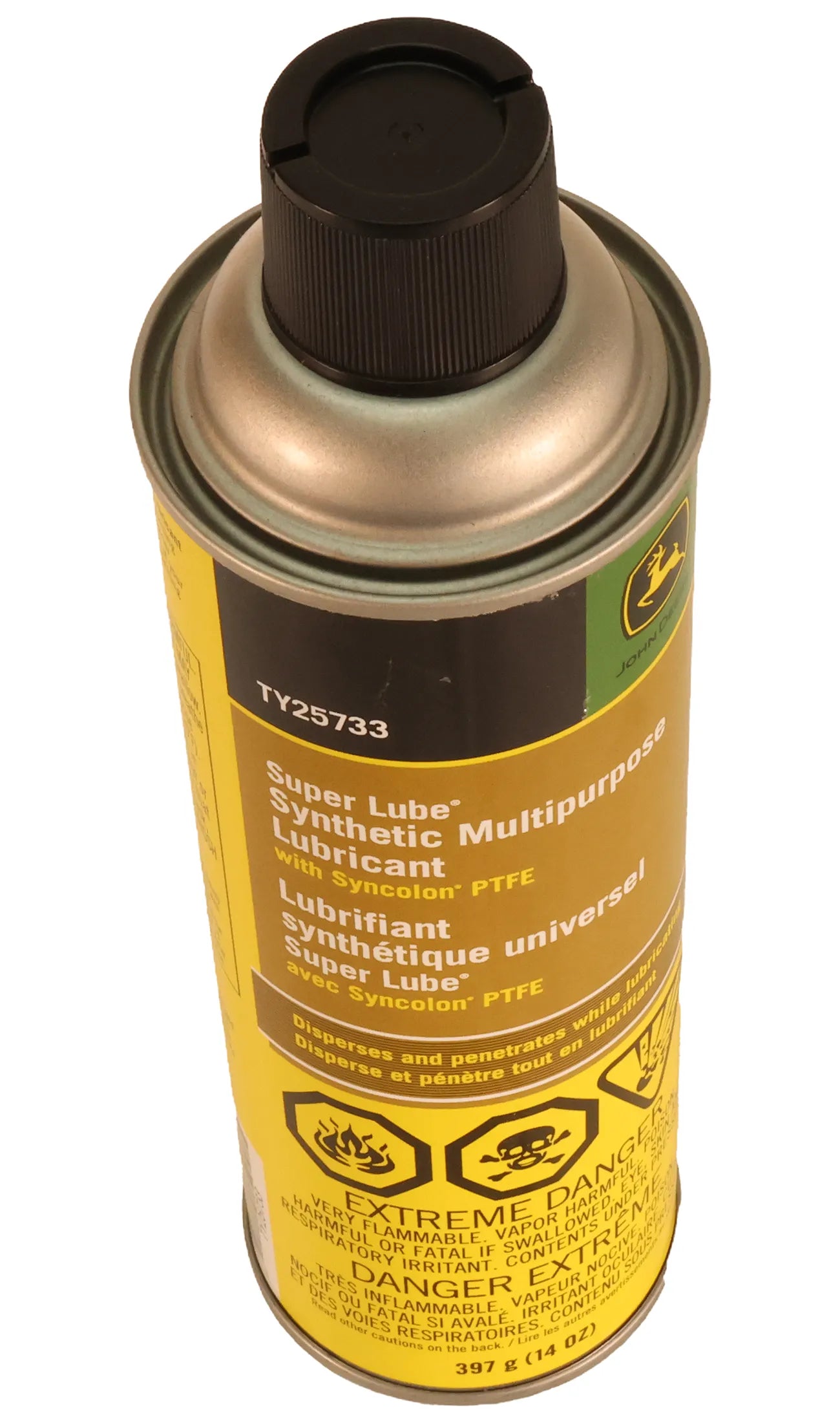 John Deere Original Equipment Super Lube™ Multi-Purpose Synthetic Lubricant with Syncolon™ PTFE, 397 gram (14 Oz) - TY25733