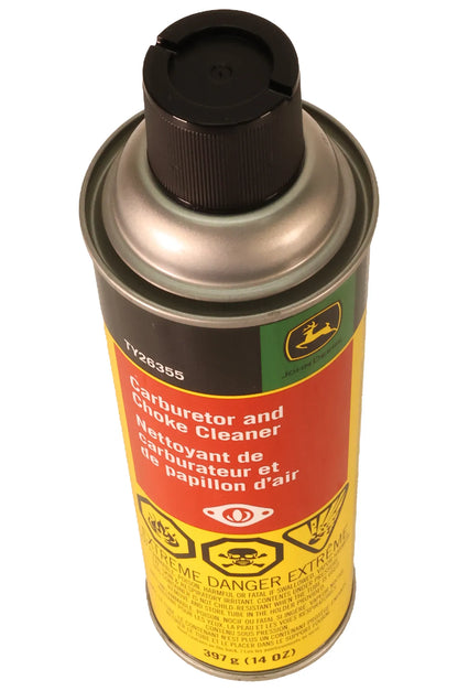 John Deere Original Equipment Carburetor and Choke Cleaner, 397 gram (14 Oz) - TY26355