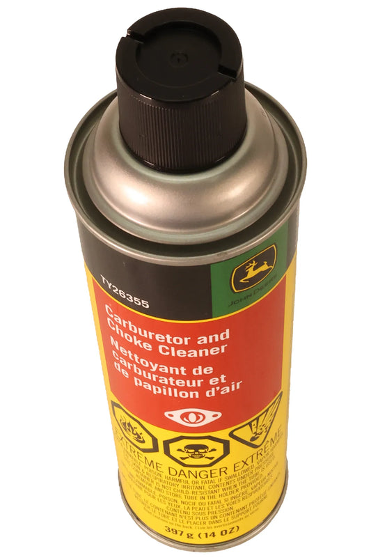 John Deere Original Equipment Carburetor and Choke Cleaner, 397 gram (14 Oz) - TY26355