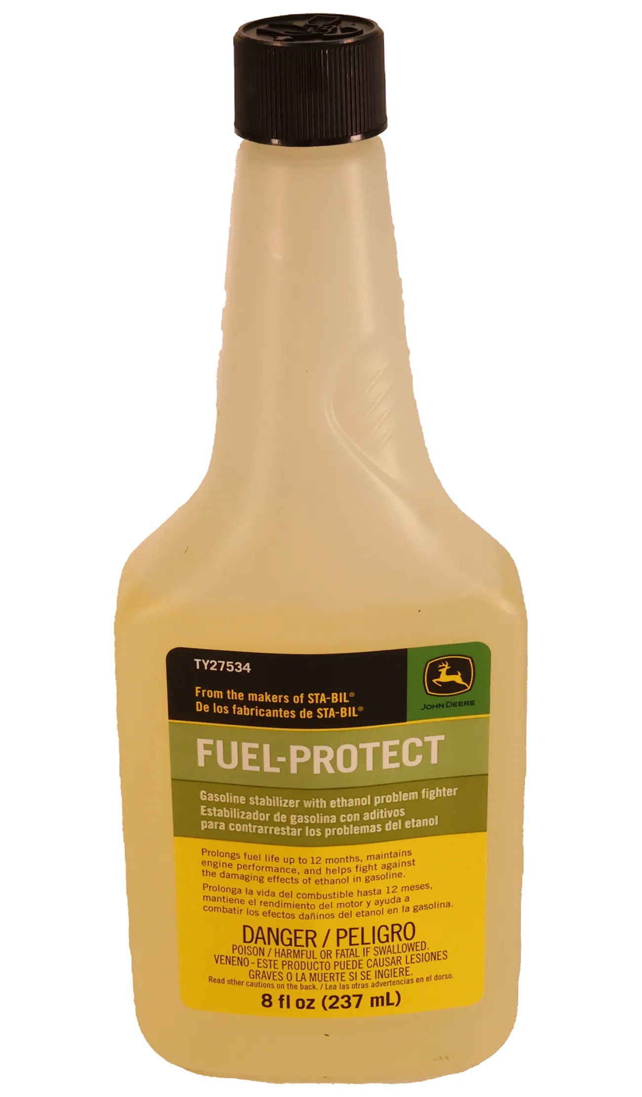 John Deere Original Equipment Gasoline Stabilizer, Fuel Protect, 237 ml (8 Fluid Oz) - TY27534