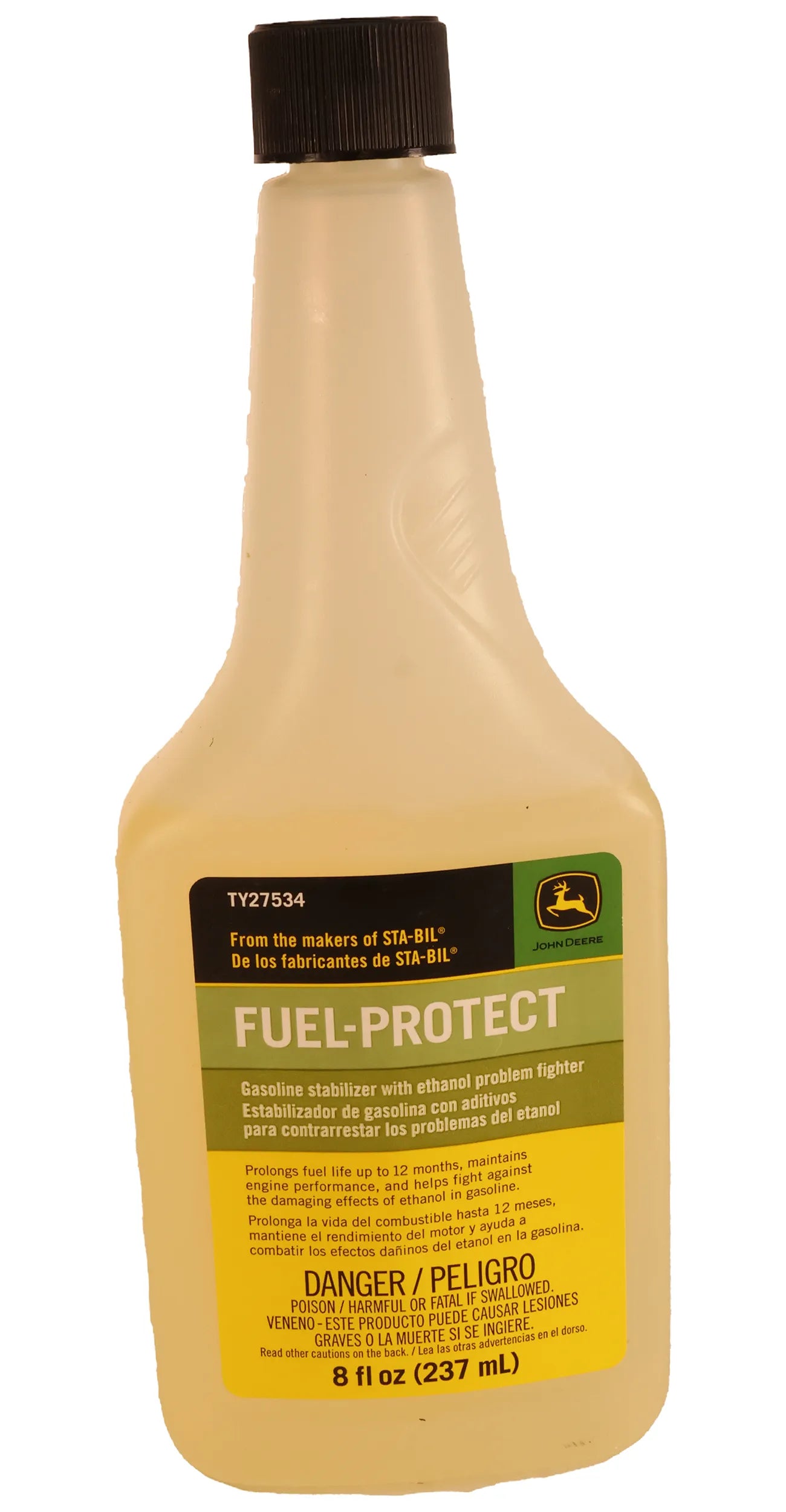 John Deere Original Equipment Gasoline Stabilizer, Fuel Protect, 237 ml (8 Fluid Oz) - TY27534