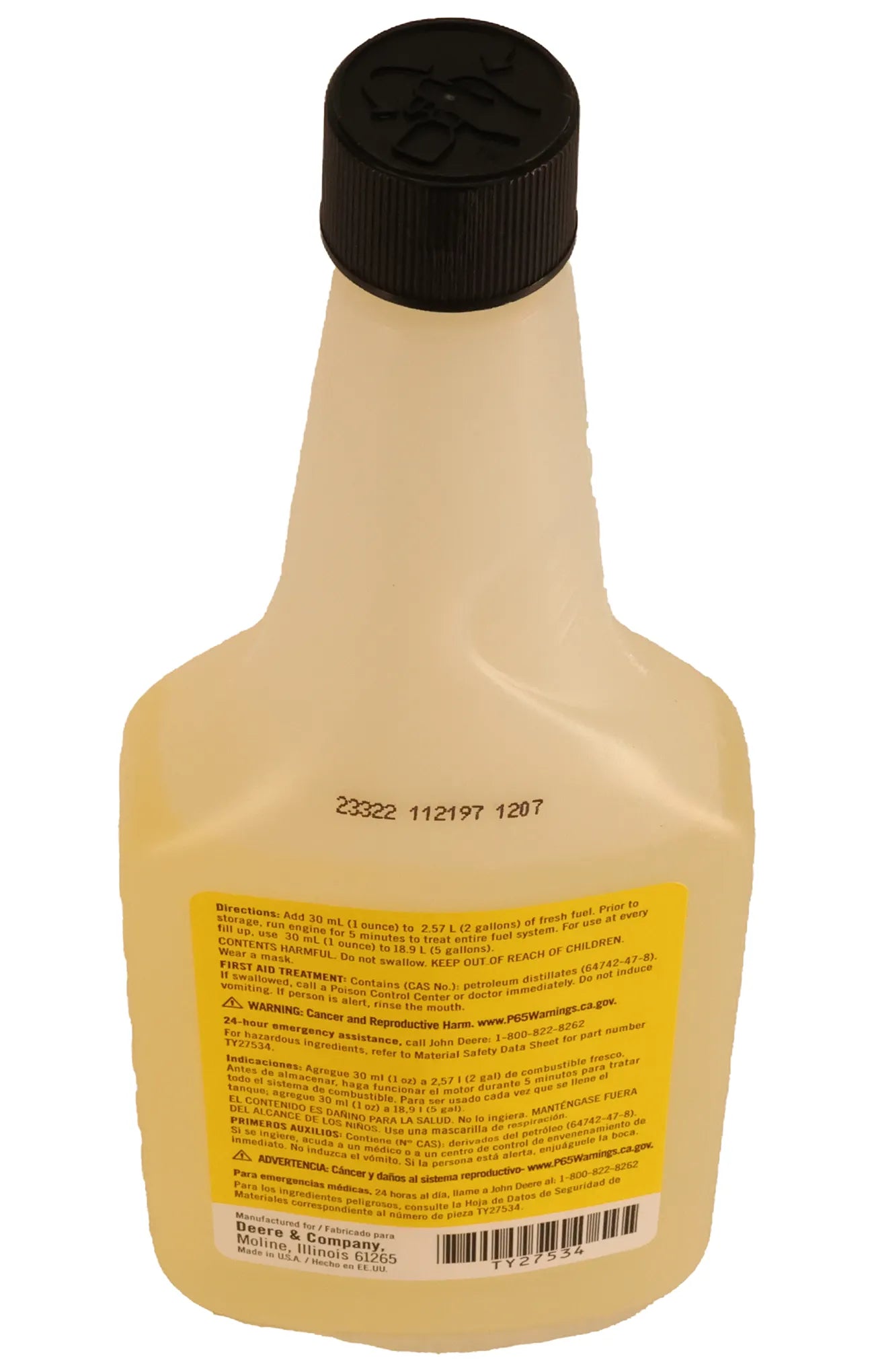 John Deere Original Equipment Gasoline Stabilizer, Fuel Protect, 237 ml (8 Fluid Oz) - TY27534