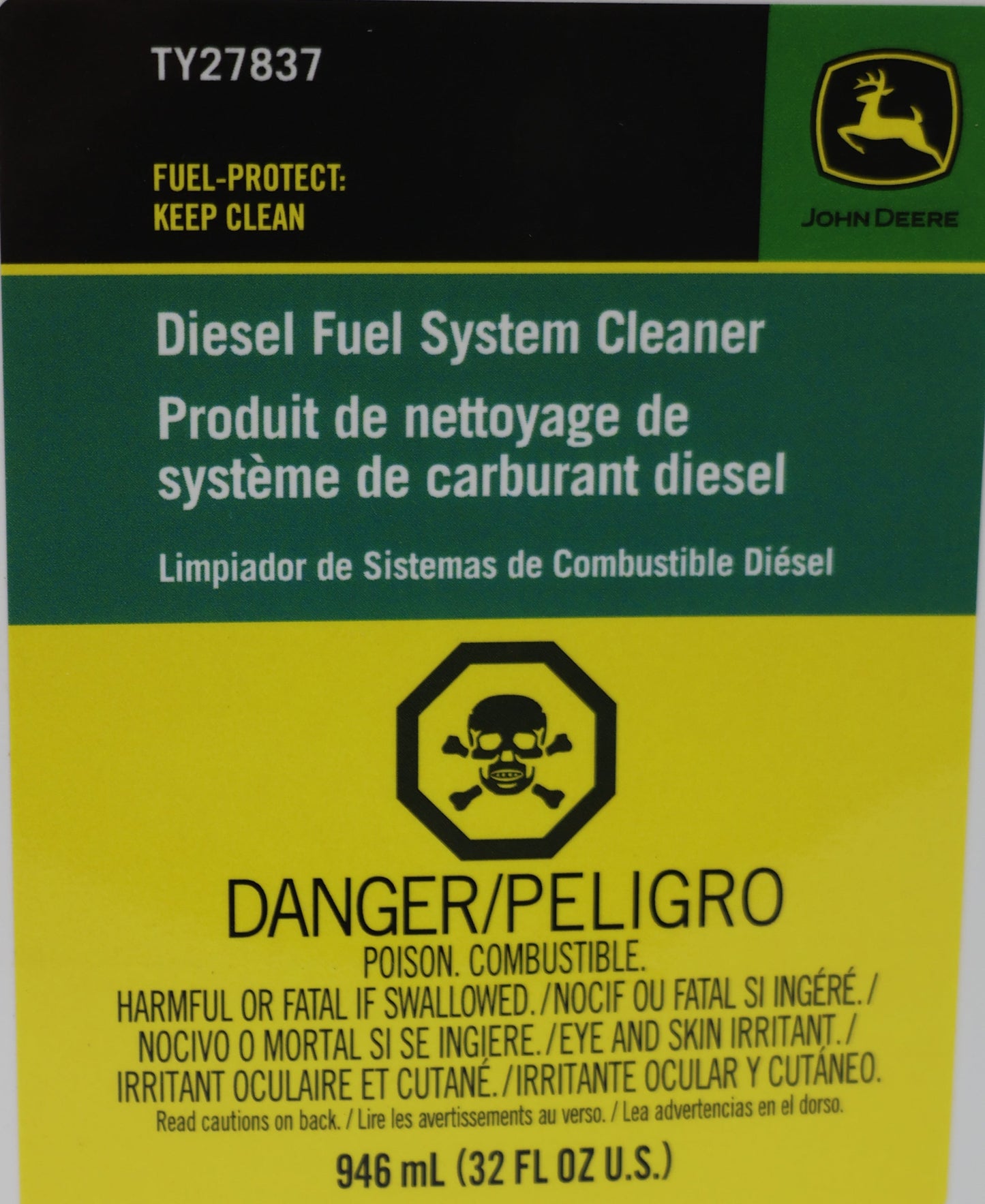 John Deere Original Equipment Diesel Fuel System Cleaner - TY27837