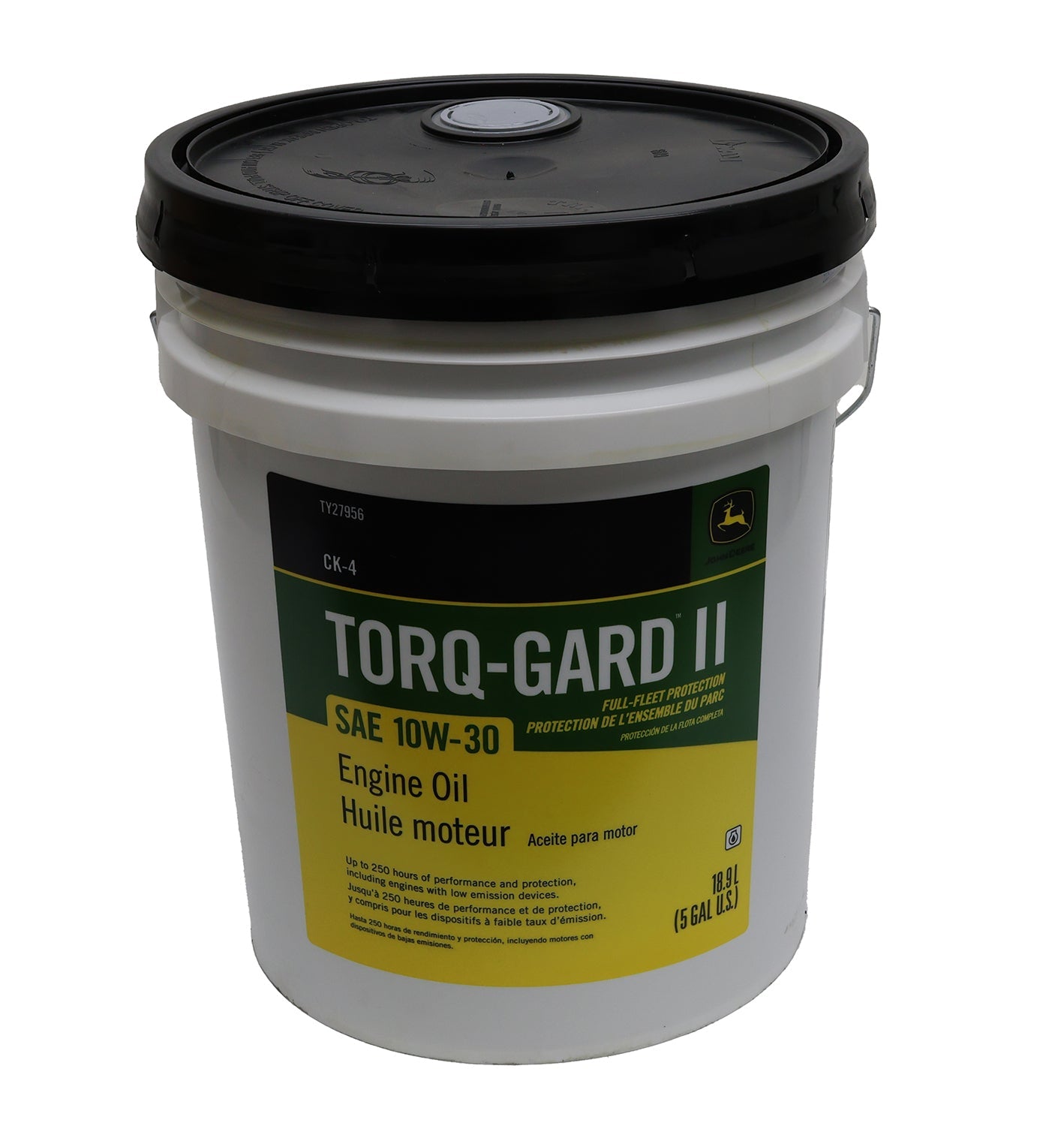 John Deere Original Equipment 5 Gallon Engine Oil Torq-Gard™ II, SAE 10W-30 - TY27956