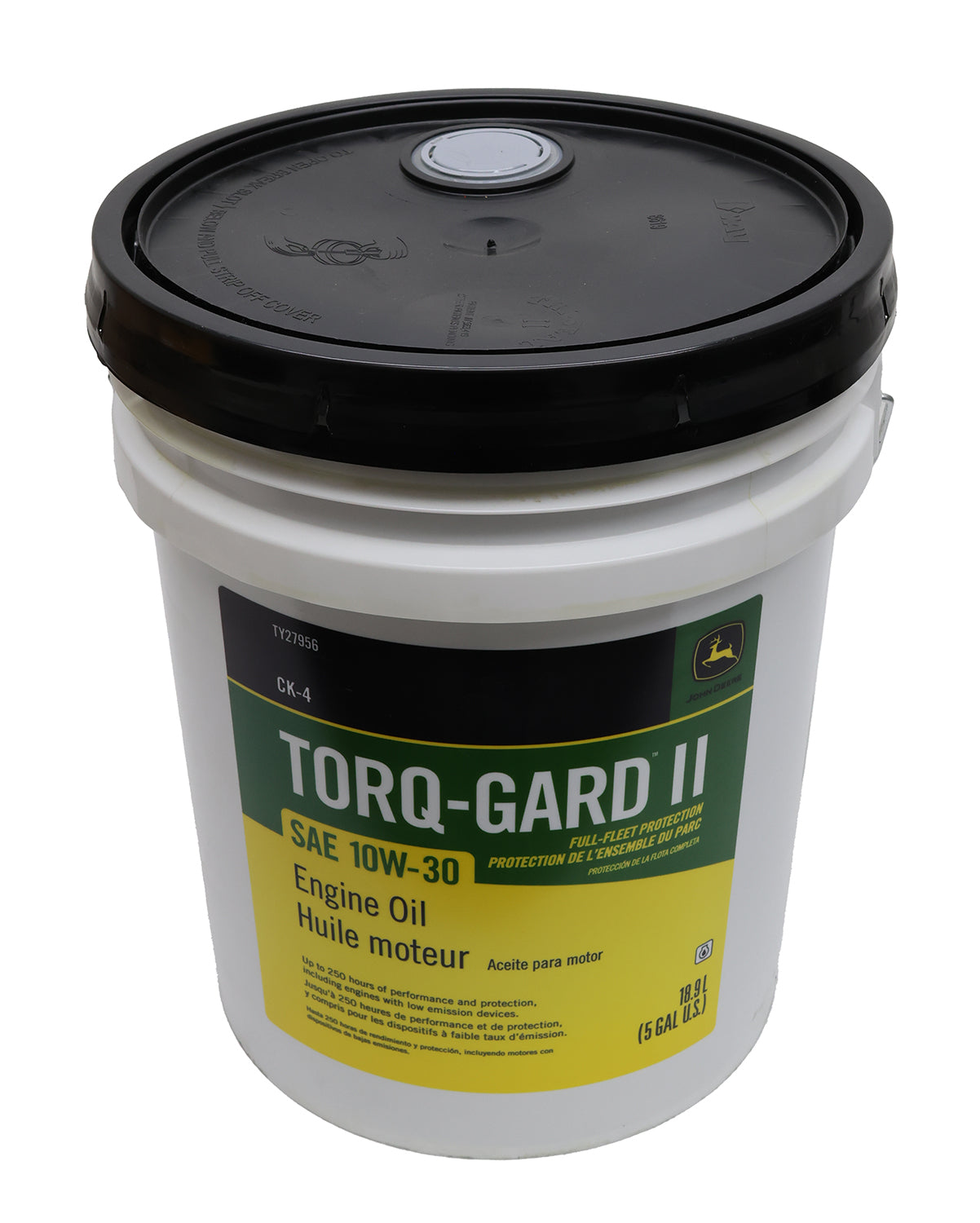 John Deere Original Equipment 5 Gallon Engine Oil Torq-Gard™ II, SAE 10W-30 - TY27956