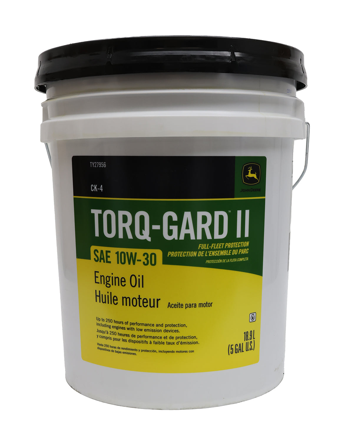 John Deere Original Equipment 5 Gallon Engine Oil Torq-Gard™ II, SAE 10W-30 - TY27956