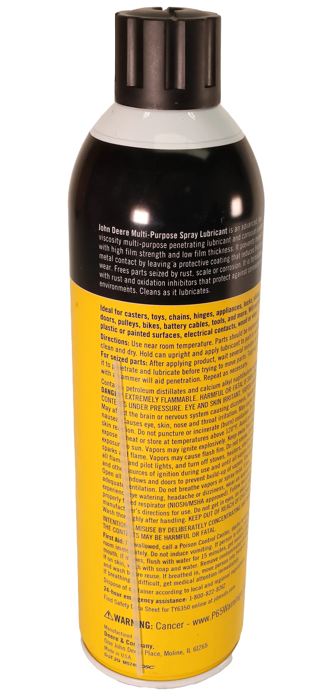 John Deere Original Equipment Multi-Purpose Spray Lubricant, Aerosol Can 473 ml (16 Fluid Oz) - TY6350