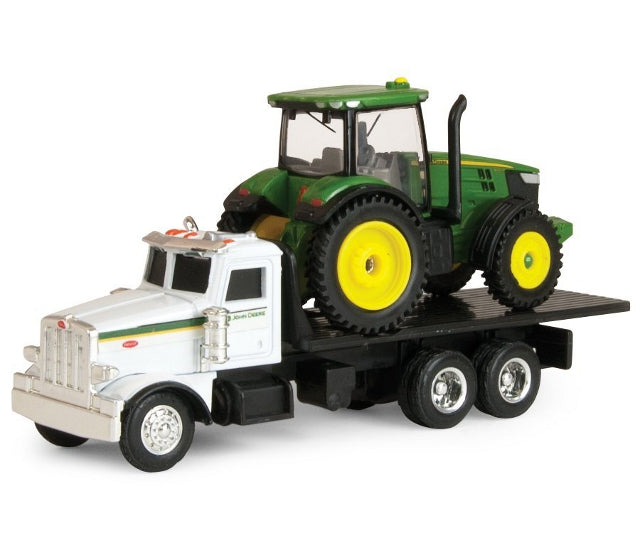 1/64 John Deere 7200R Tractor with Peterbilt Model 367 Toy - TBE45410