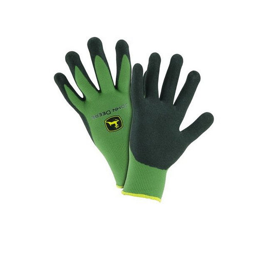 Men's John Deere Nitrile Coated Grip Gloves (Green)(Large) - LP42425