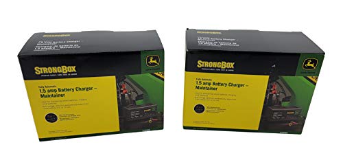 John Deere (2 Pack) Fully Automatic 1.5 AMP Battery Charger Maintainer - TY25866