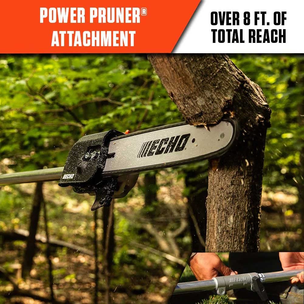 Echo 8 ft. Power Pruner Pole Saw Attachment with 10 in. Bar and Chain for ECHO Pro Attachment Series - 99944200532