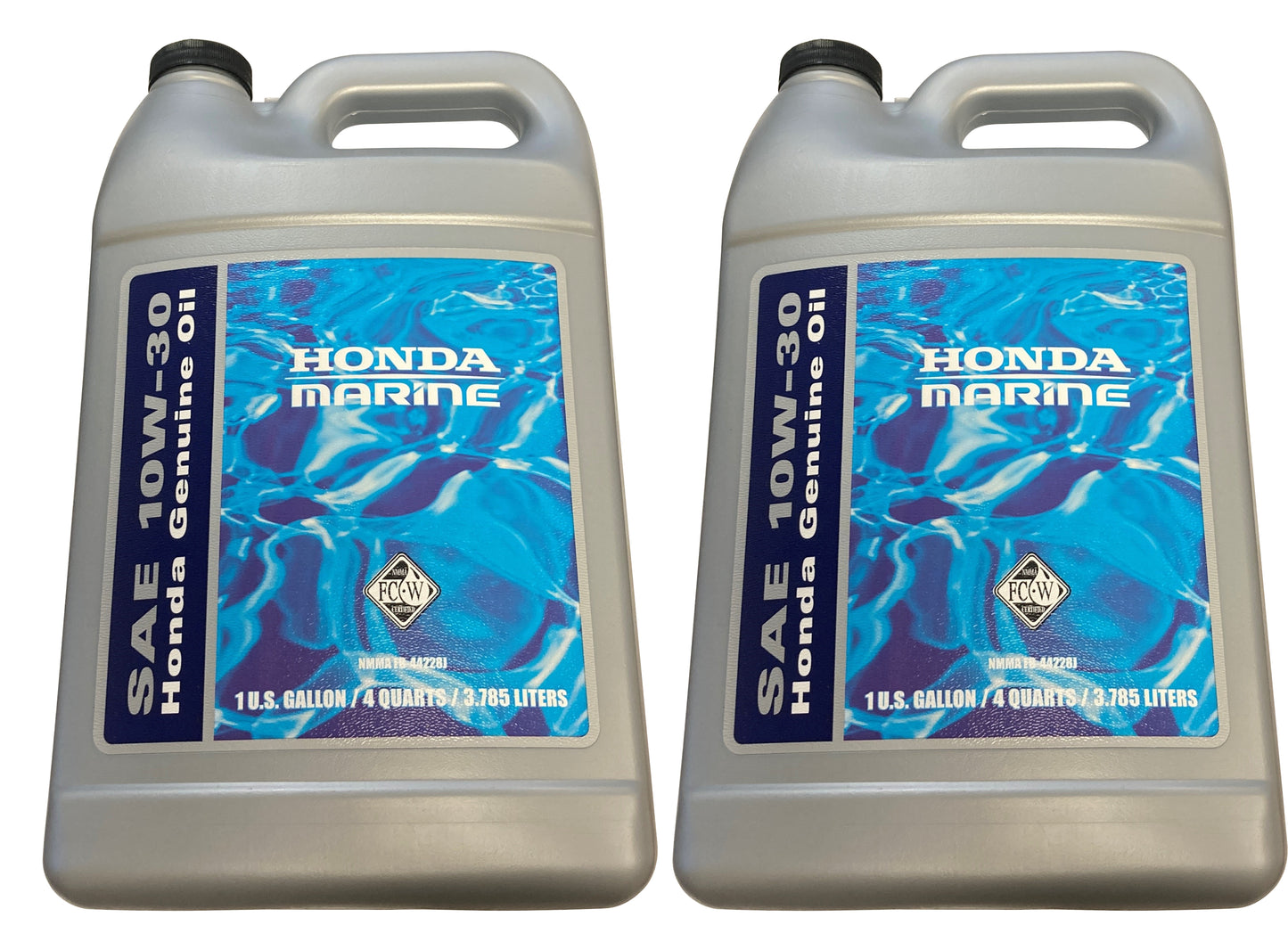 Honda (2-Pack) Marine Oil 10W30 1Gal - 08209-10W30MFC-W,2