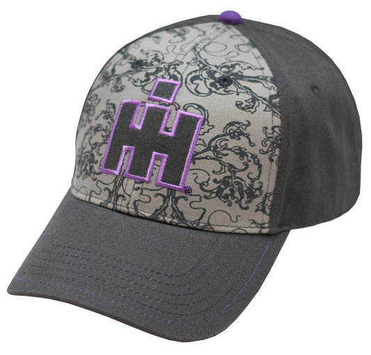 IH Ladies Two Color Logo Cap in Grey and Purple Hat/Cap - A1675