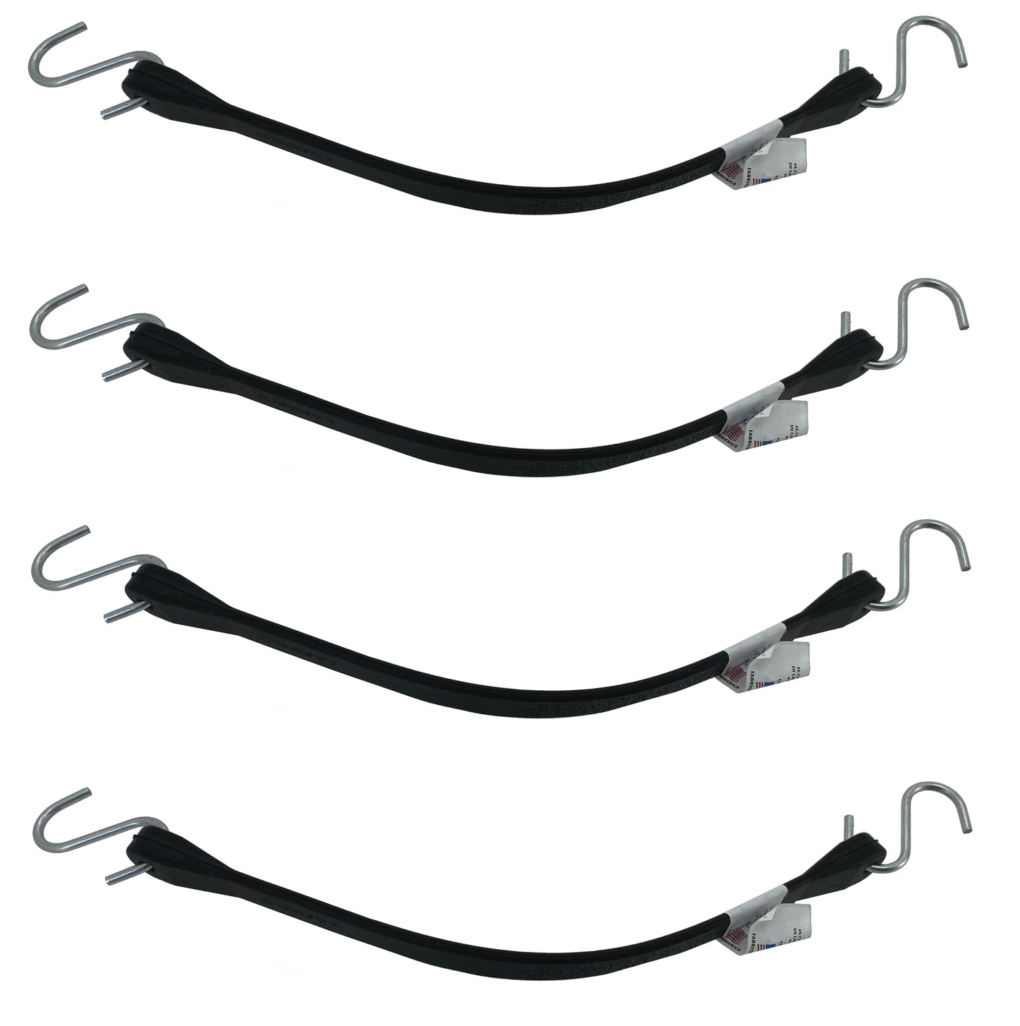 SMA 15" EPDM Rubber Tarp Strap W/ Hooks-USA 4 Pack - 863-TS15,4