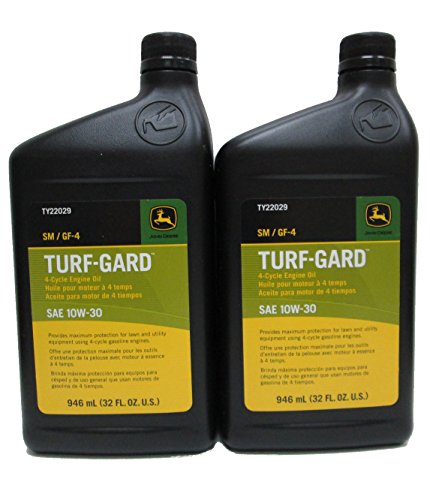 John Deere Turf-Gard SAE 10W-30 Oil TWO Quarts - TY22029