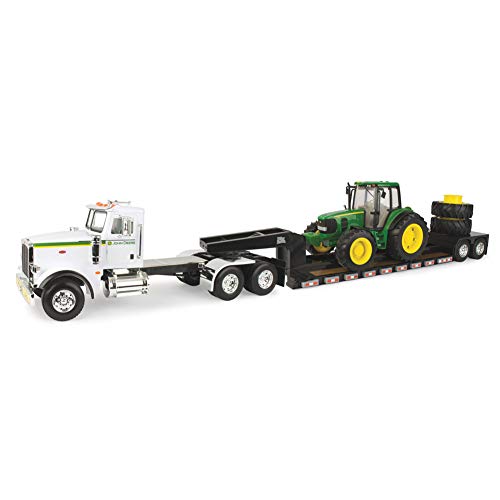 John Deere Big Farm Peterbilt 367 w/ Lowboy and 7430 Tractor - LP66952