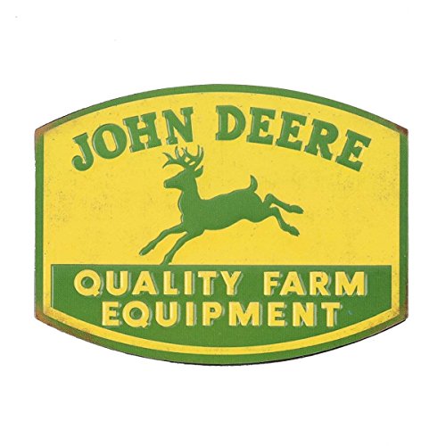 Open Road Brands John Deere Embossed Metal Magnet - LP69369
