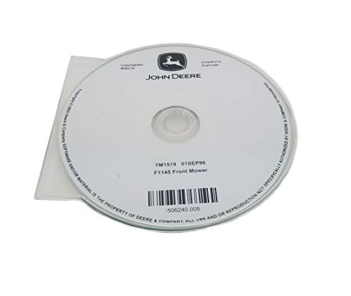 John Deere F1145 Front Mower Technical Manual CD - TM1519CD