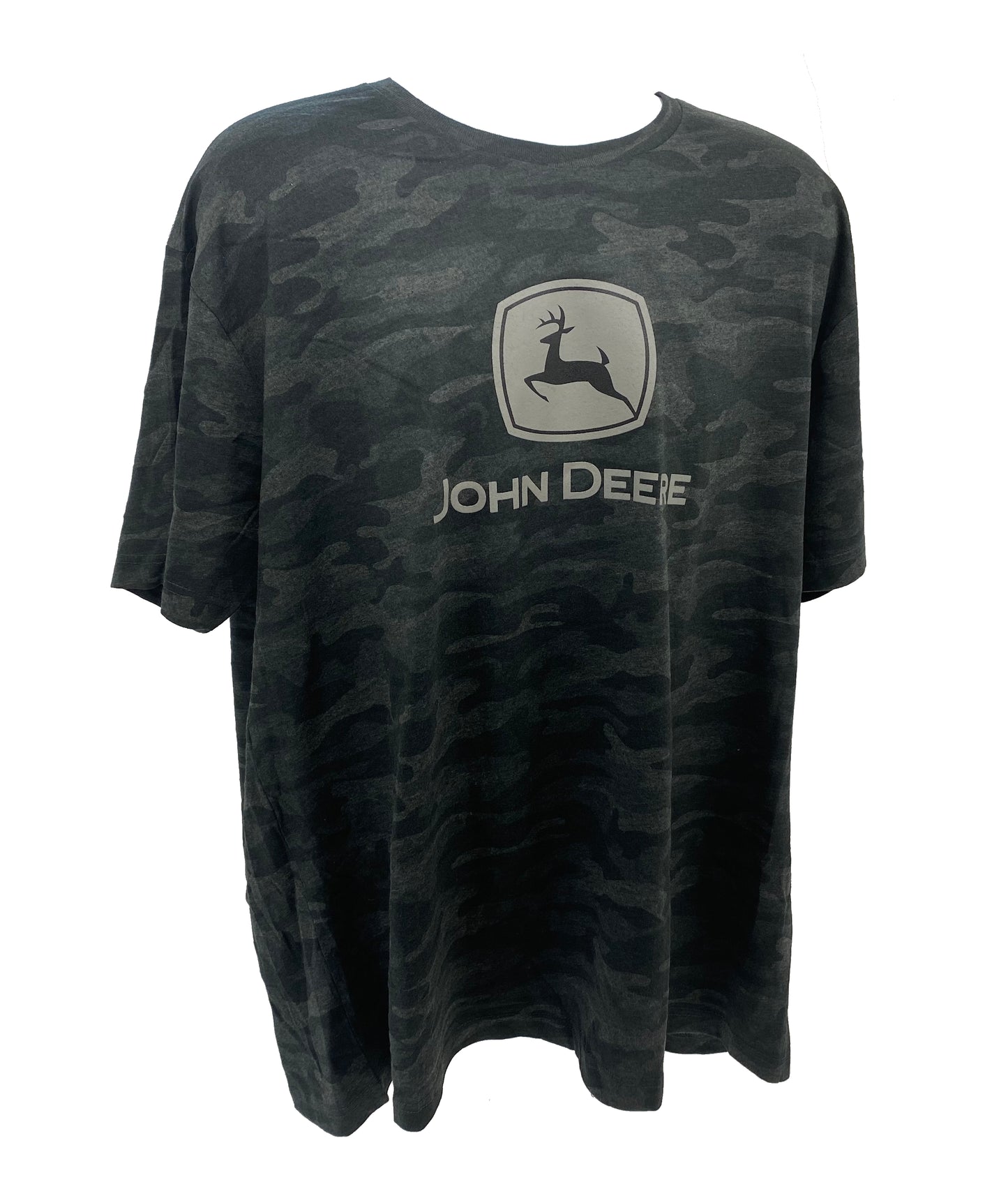 John Deere Mens Black Camo Short Sleeved T-Shirt XXL - LP76924