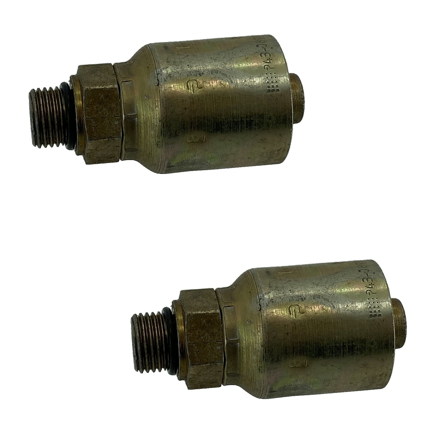 John Deere Original Equipment Hose Fitting 2 Pack - X10543-6-8