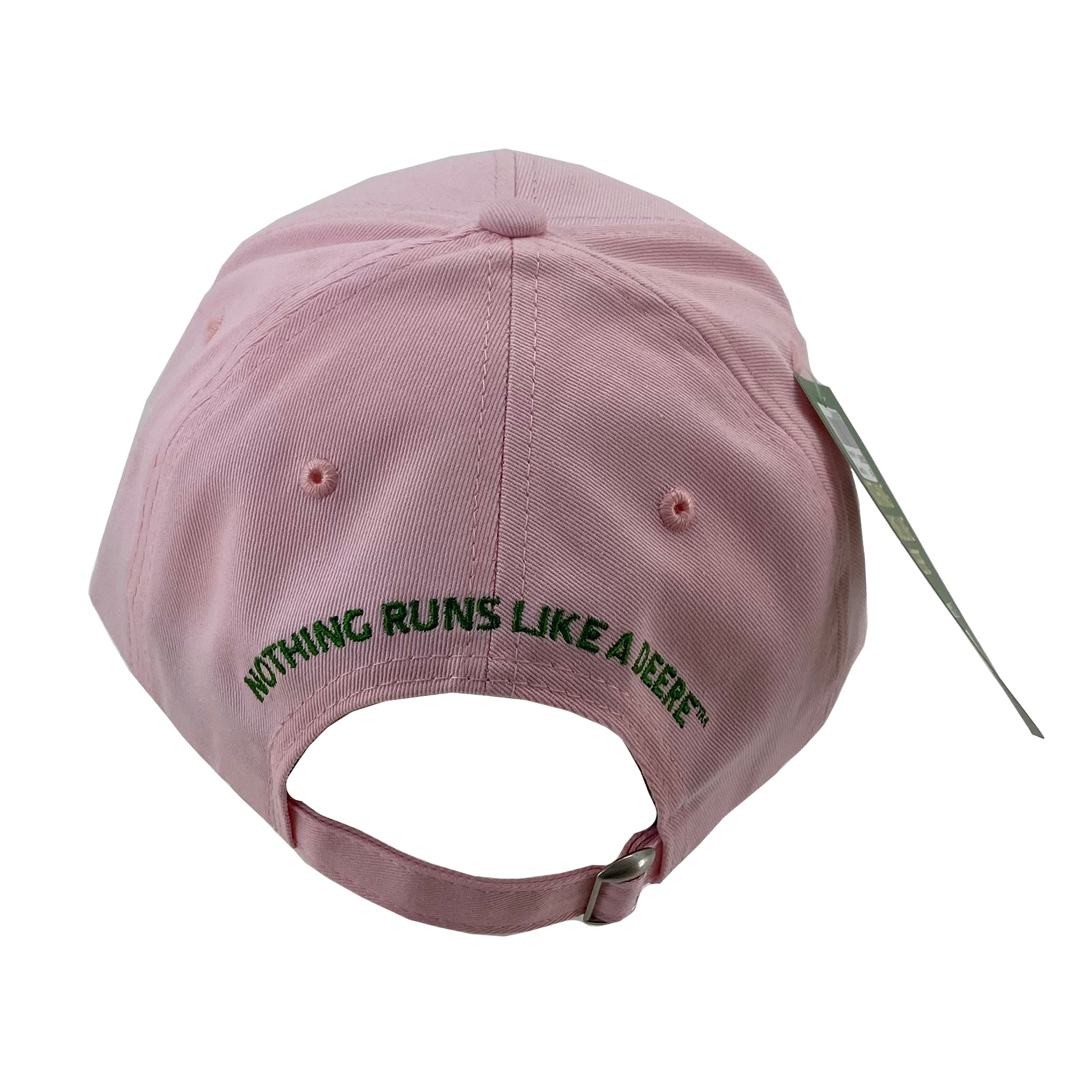 NEW JOHN DEERE Womens Baseball Cap Pink Heart Green Tractor Love Adjustable  Hat