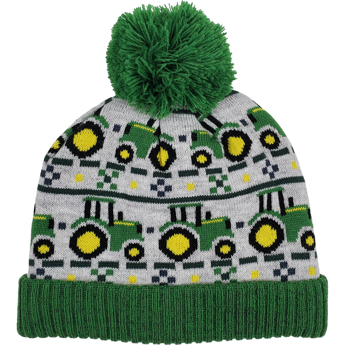 John Deere Toddler Boys' Winter Hat, Green/Grey - LP77235