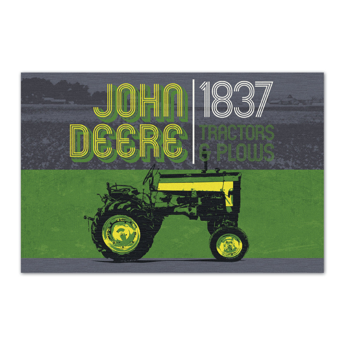 John Deere Vintage Tractor Welcome Mat - LP79674V
