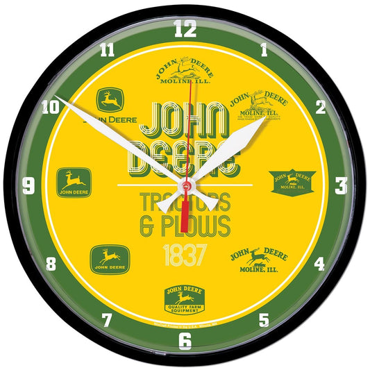 John Deere Green Vintage Logo Clock - LP79691