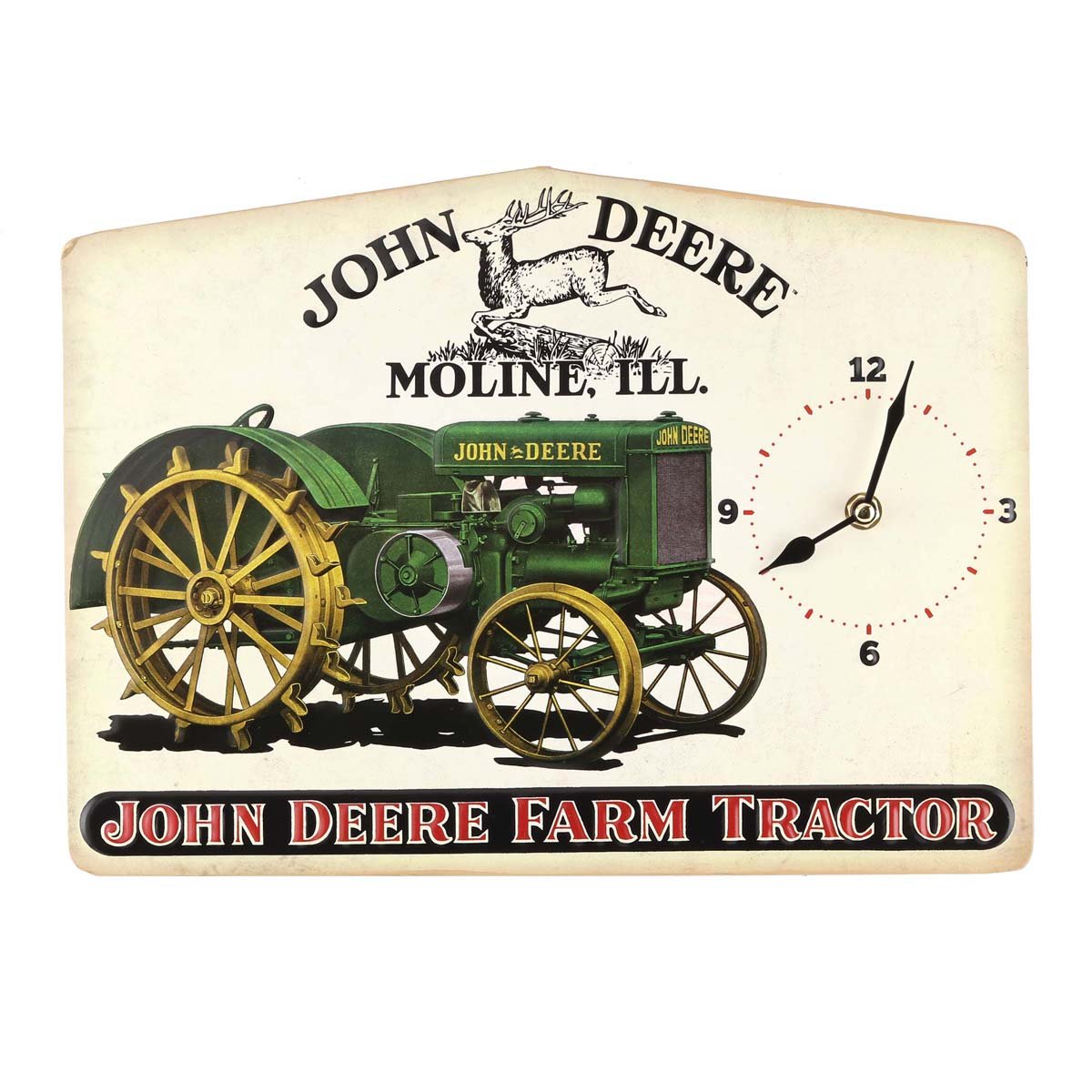 John Deere Farm Tractor Tin Sign Clock - LP67207