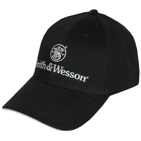 Smith and Wesson Men's Embroidered Logo Black One Size Hat/Cap - A1011
